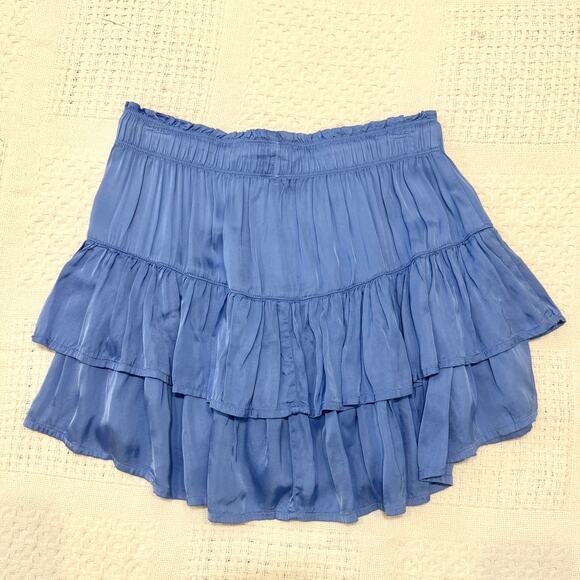 Aerie medium Sweet N Silky tiered ruffle mini skirt SK 3096 - Picture 6 of 11